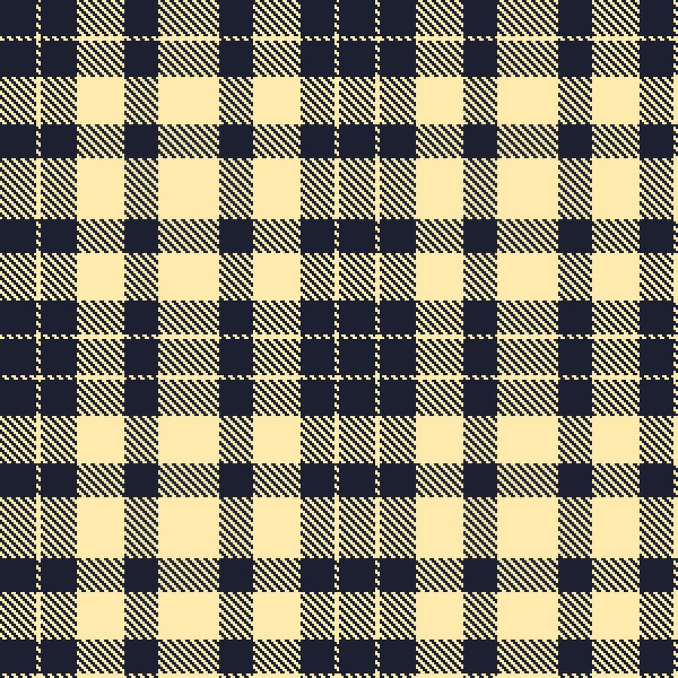 Vivid Dark Seamless Tartan with Deep Pale Peach accents Textile Design vector