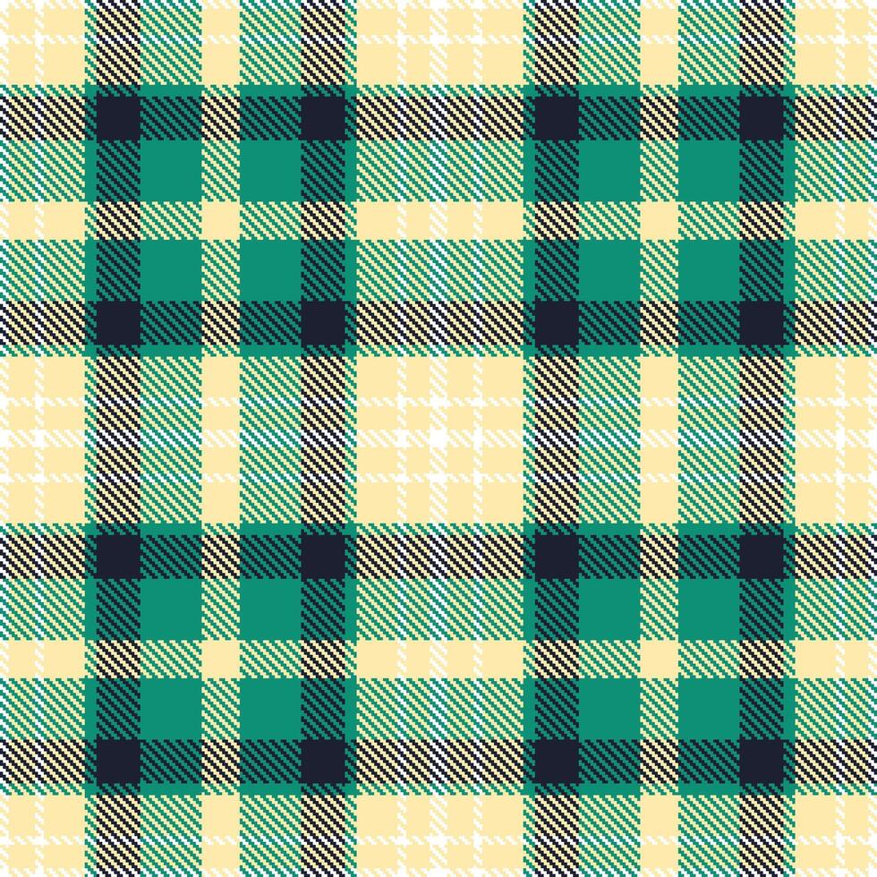 Modern Seamless Tartan in Soft Pale Peach tones Textile Design vector