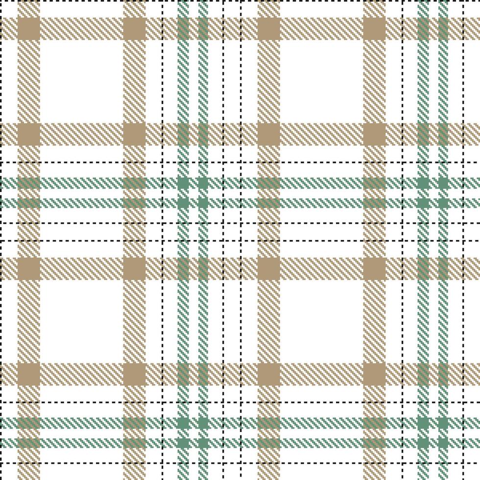 Deep White and Cool Almost Black Seamless Tartan Textile Design vector