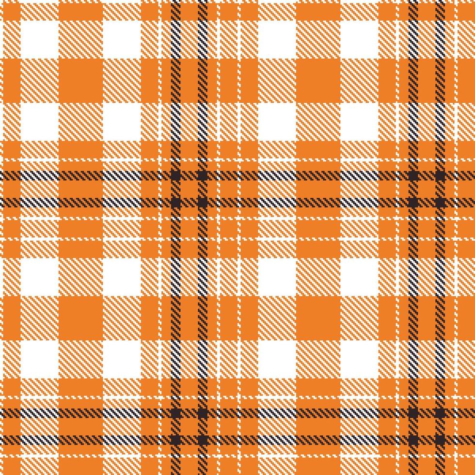 Modern Dark Pumpkin Seamless Tartan Textile Design vector
