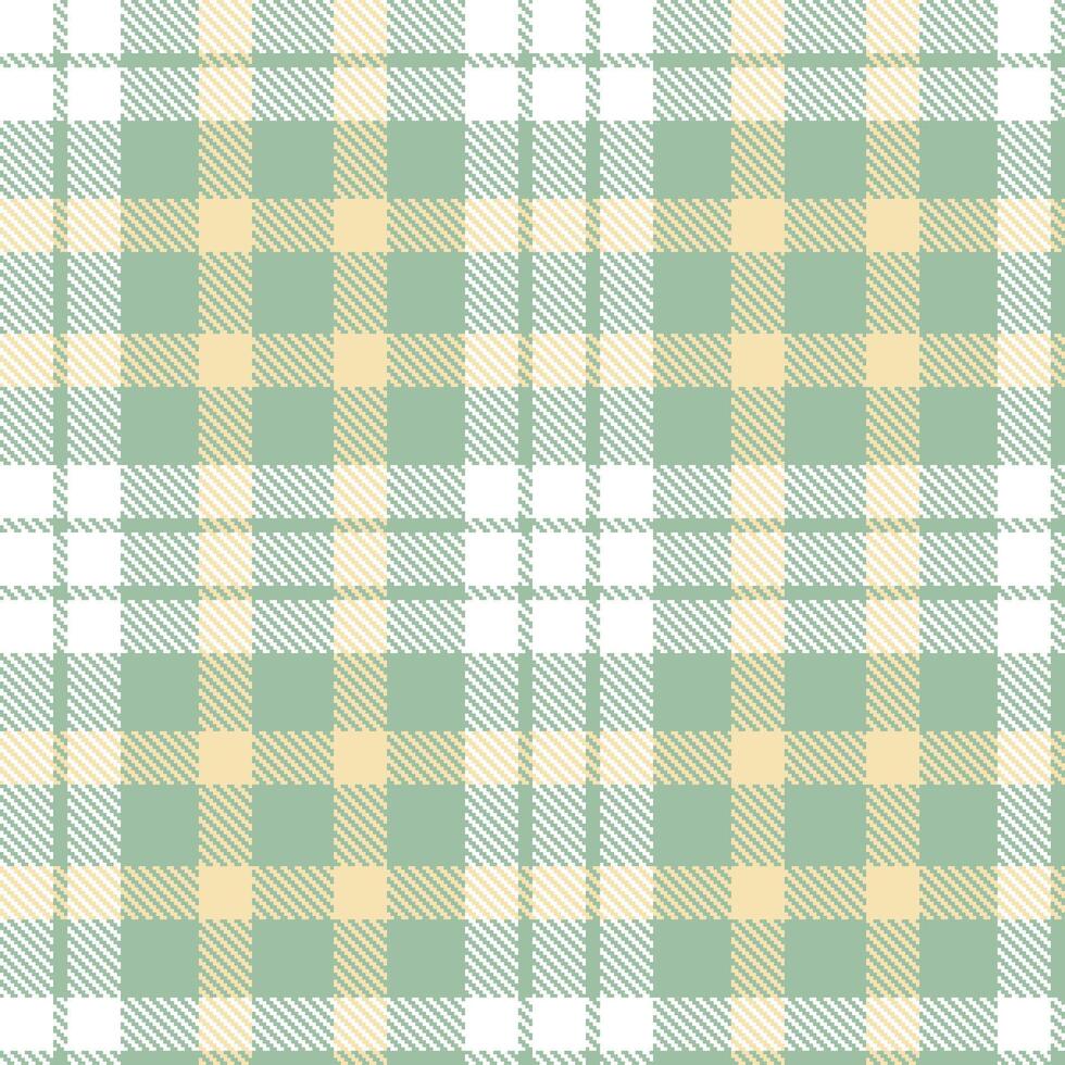 Rich Greenish Grey and Iridescent White Seamless Tartan Textile Design vector