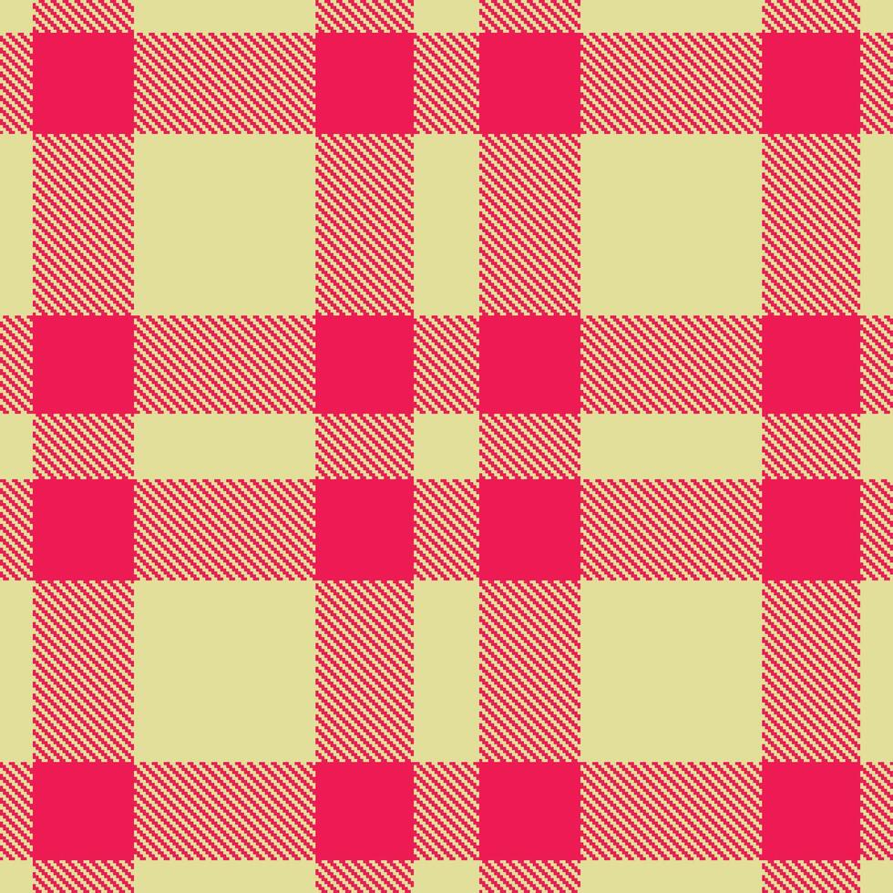 Modern Bright Light Tan Seamless Tartan Textile Design vector