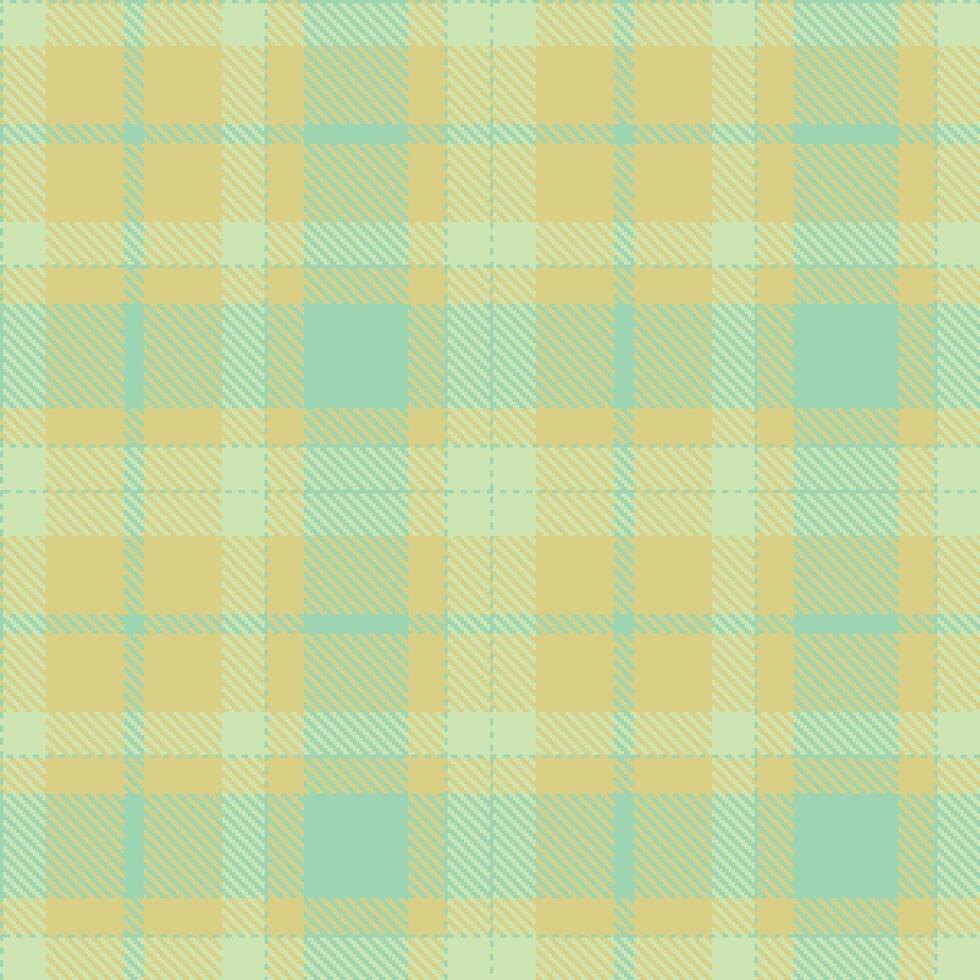 Modern Seamless Tartan in Muted Light Teal tones Textile Design vector