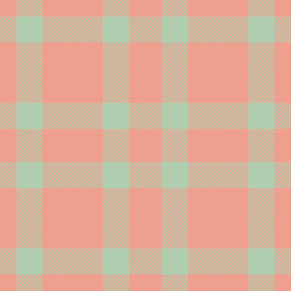 Iridescent Blush Seamless Tartan with Soft Greenish Grey accents Textile Design vector