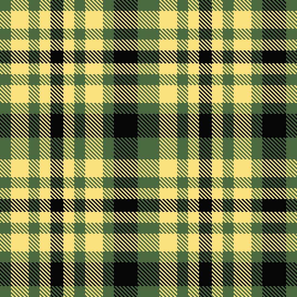 Modern Cool Pine Seamless Tartan Textile Design vector