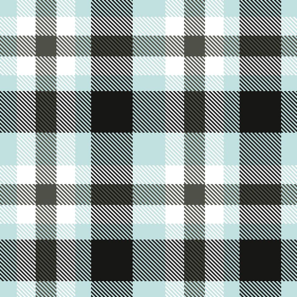 Modern Vivid Light Grey Seamless Tartan Textile Design 2 vector