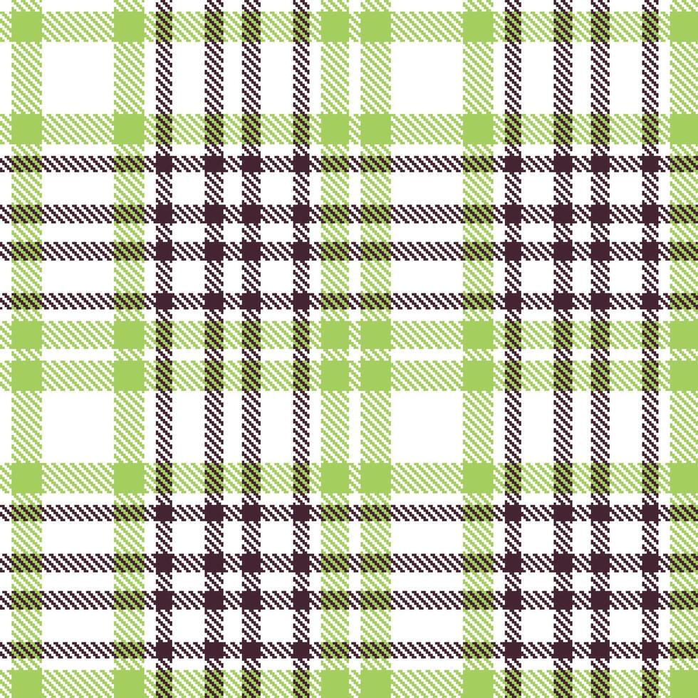 Deep White Seamless Tartan with Soft Dark Plum accents Textile Design vector