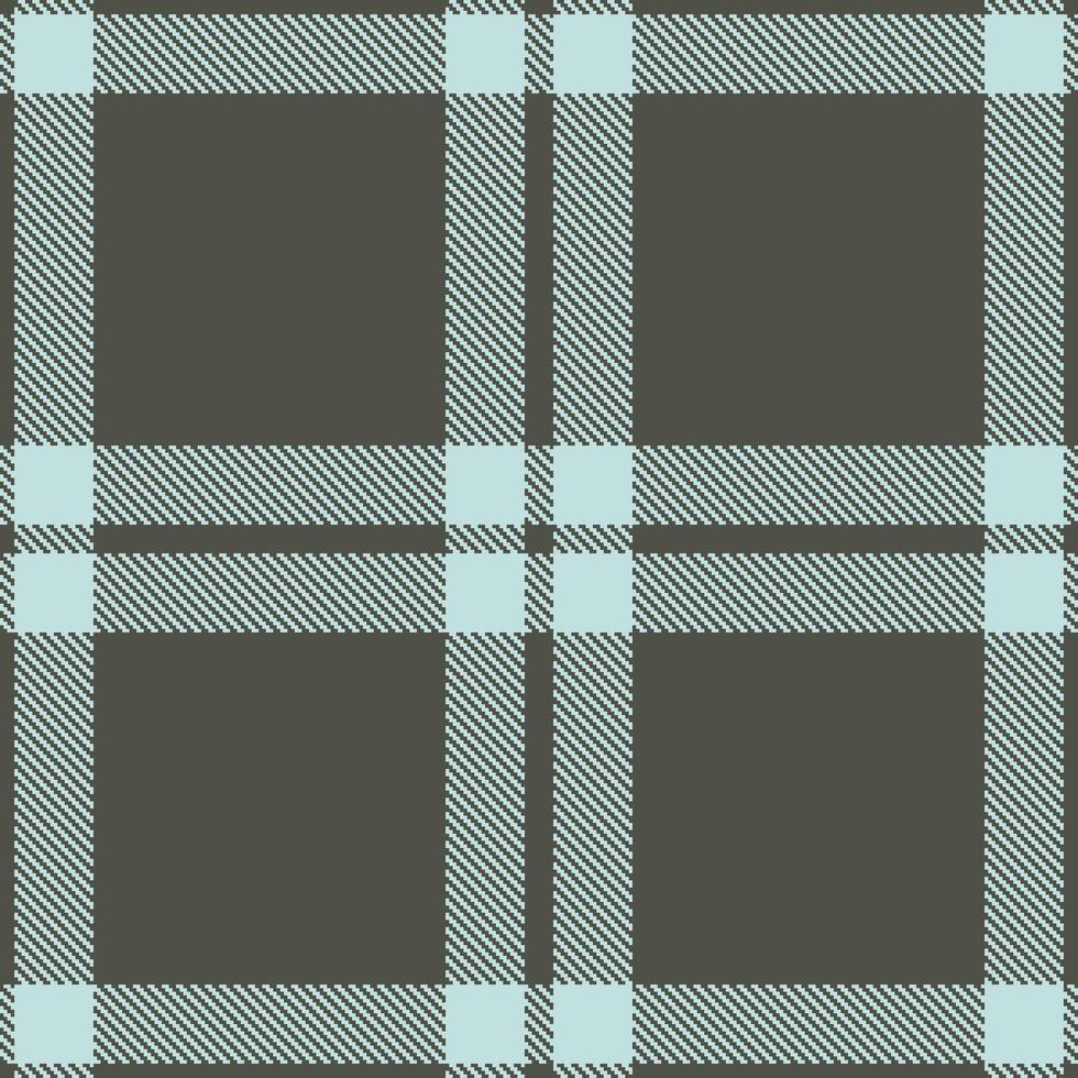 Modern Pastel Charcoal Grey Seamless Tartan Textile Design vector