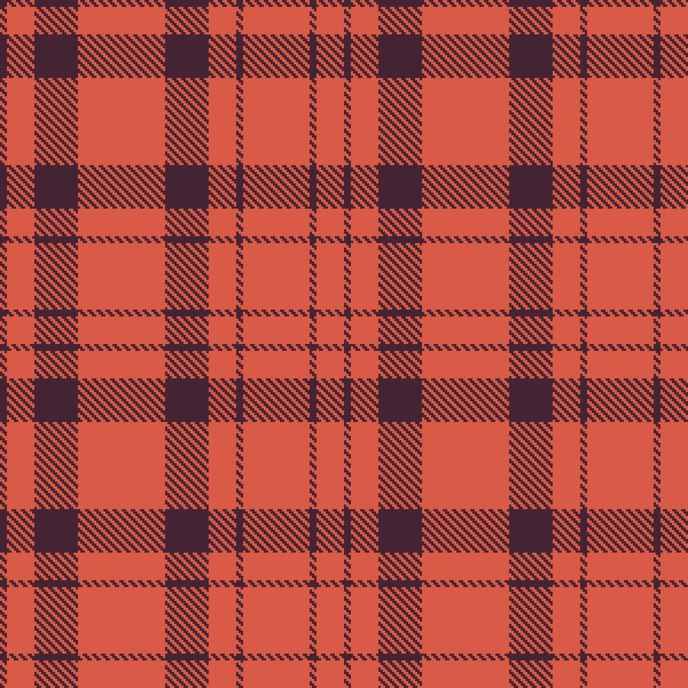 Modern Soft Dark Plum Seamless Tartan Textile Design vector