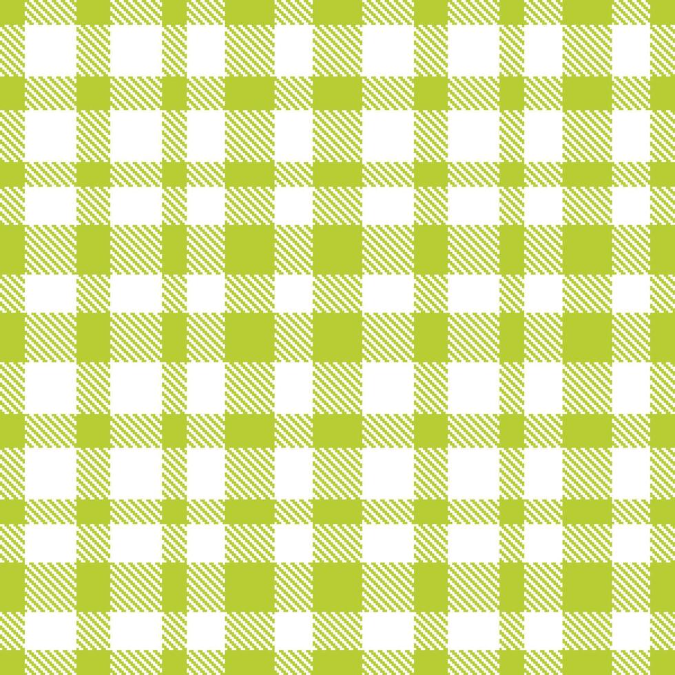Modern Soft Green and yellow Seamless Tartan Textile Design 2 vector
