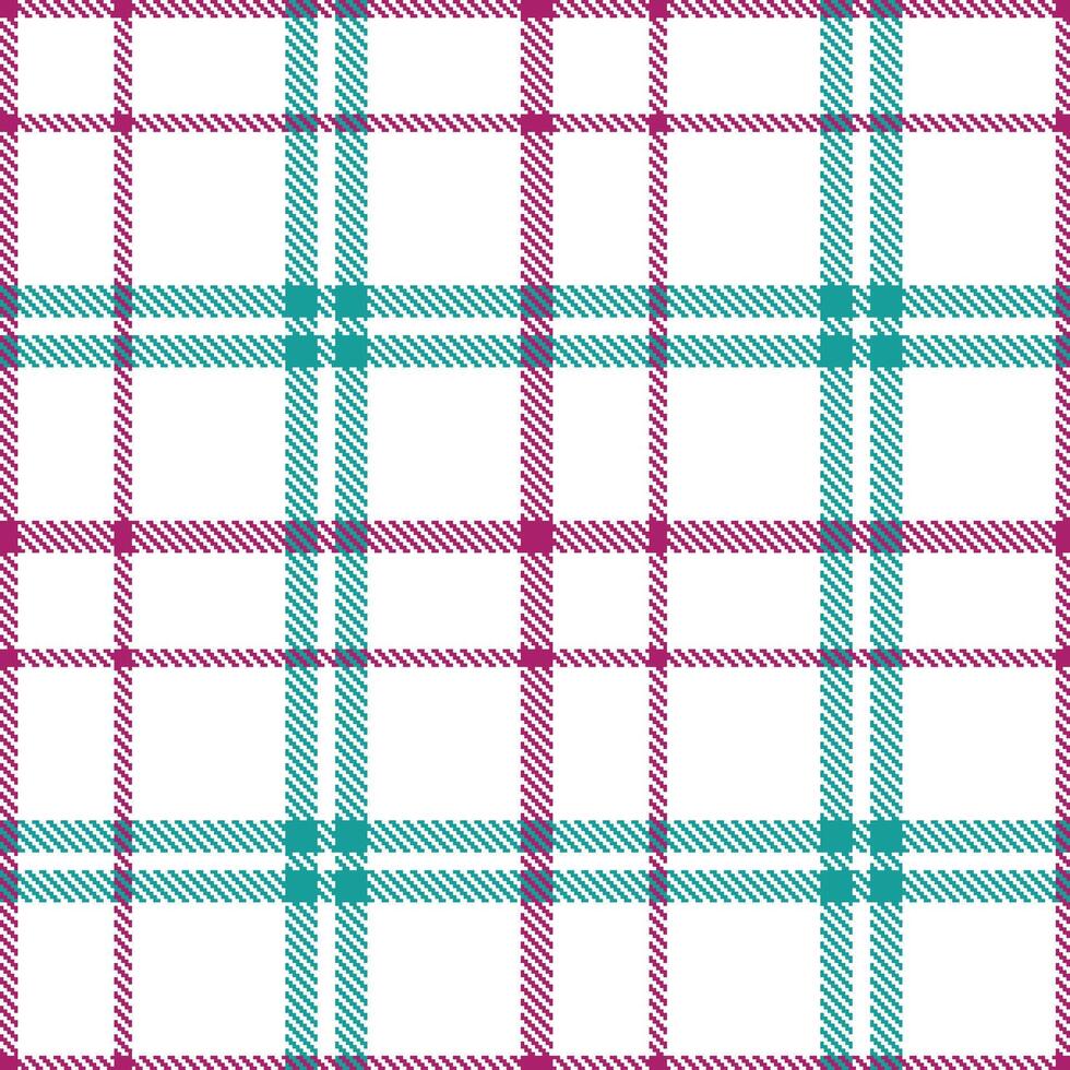 Iridescent White Seamless Tartan with Dark Deep Magenta accents Textile Design vector