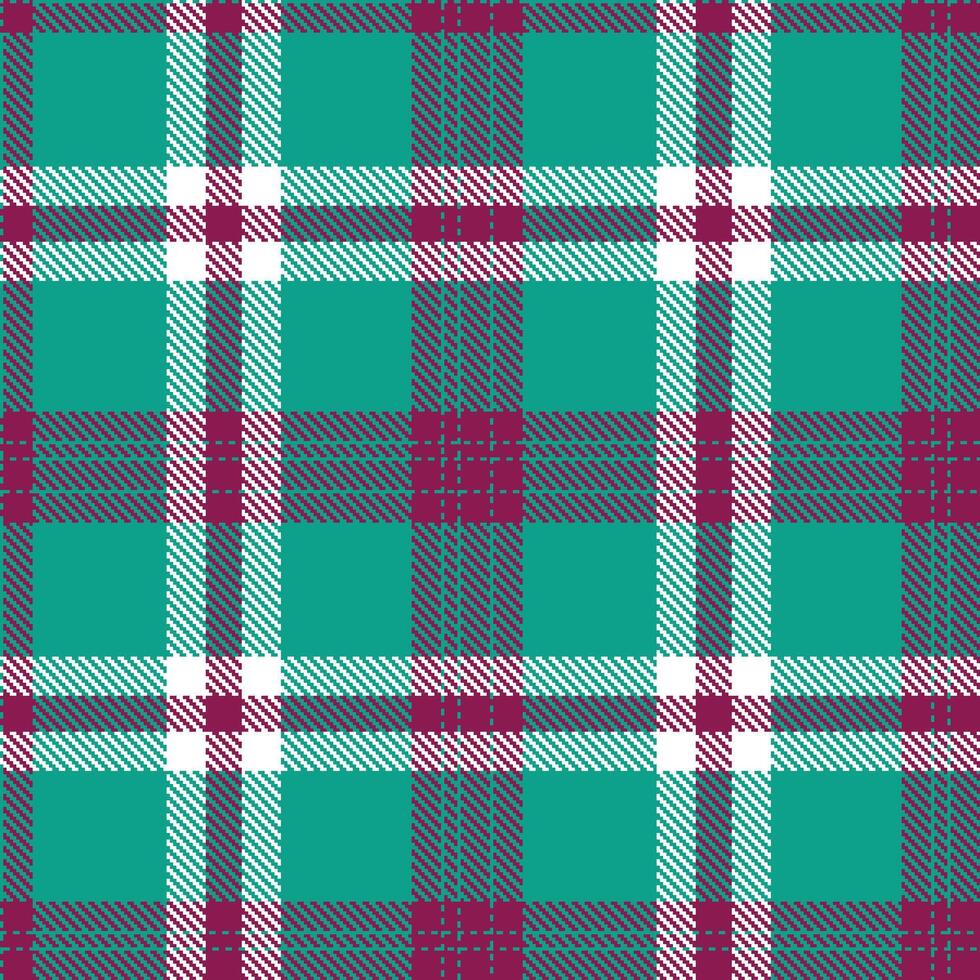 Dusty Blue and green and Iridescent Reddish Purple Seamless Tartan Textile Design 2 vector