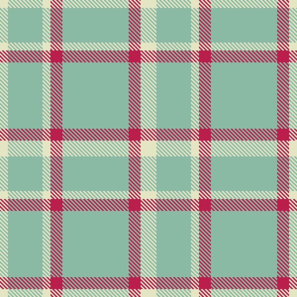 Modern Muted Pale Seamless Tartan Textile Design Variant 1992 vector