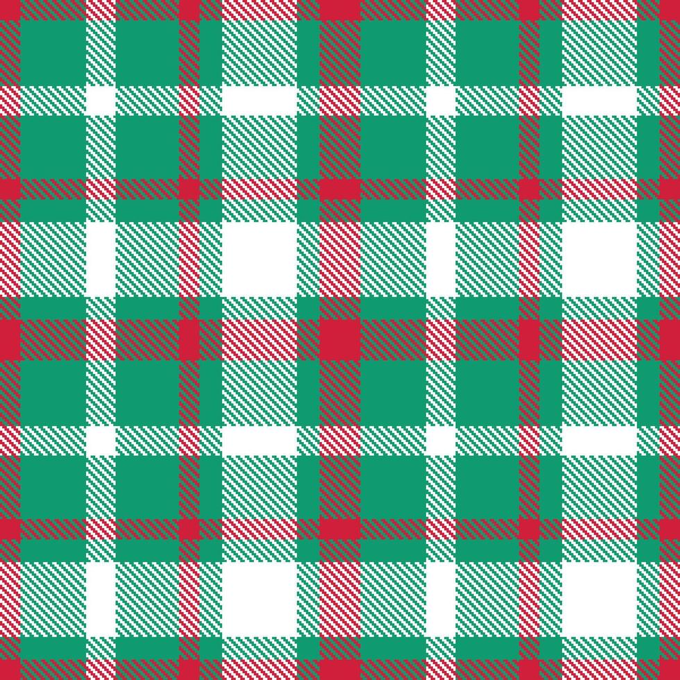 Pastel Viridian and Light Cherry Seamless Tartan Textile Design vector