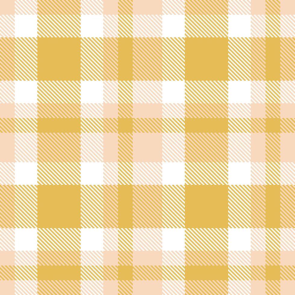 Modern Pastel Light Peach Seamless Tartan Textile Design Variant 2322 vector