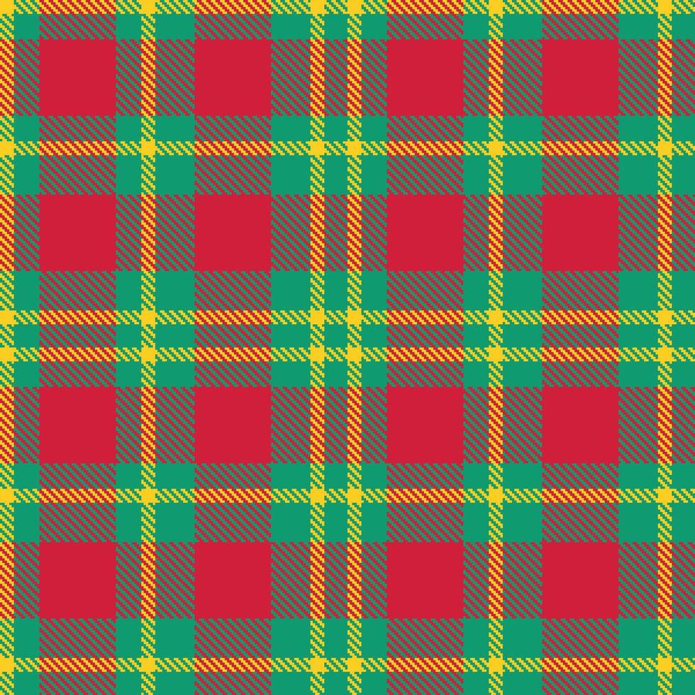 Modern Dark Viridian Seamless Tartan Textile Design vector