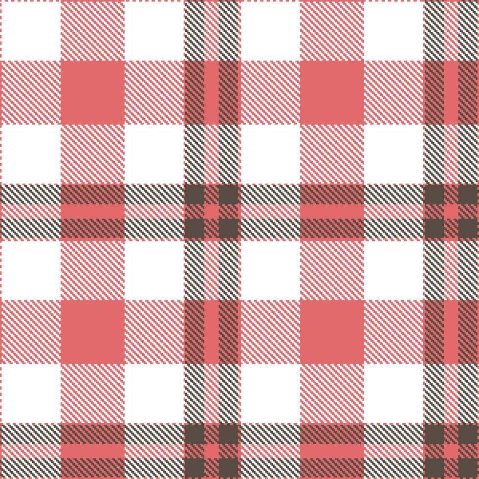 Modern Metallic Salmon Pink Seamless Tartan Textile Design 2 vector