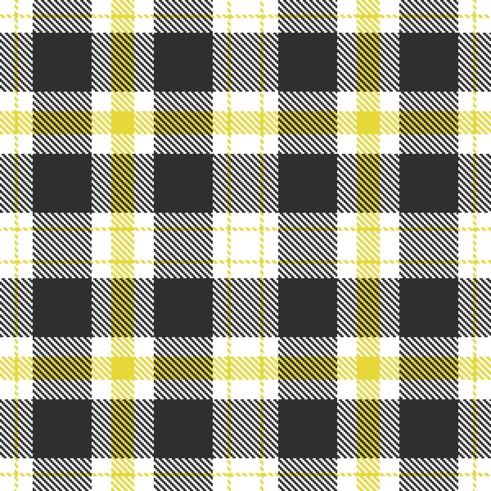Light White and Light Piss Yellow Seamless Tartan Textile Design vector