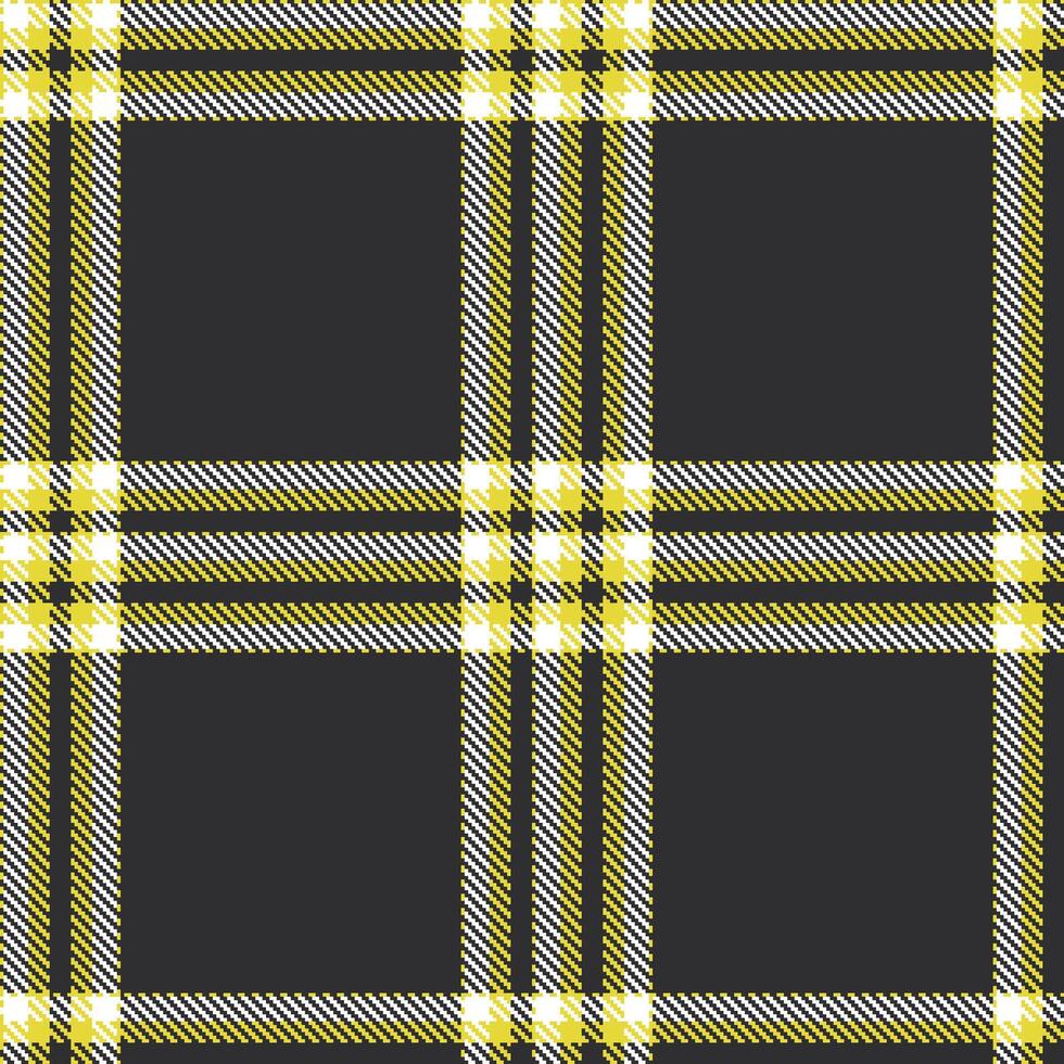 Dusty Piss Yellow and Dusty White Seamless Tartan Textile Design vector