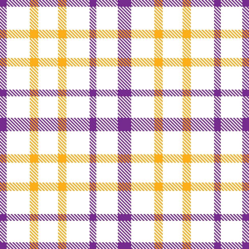 Dusty White Seamless Tartan with Vivid Purple accents Textile Design vector