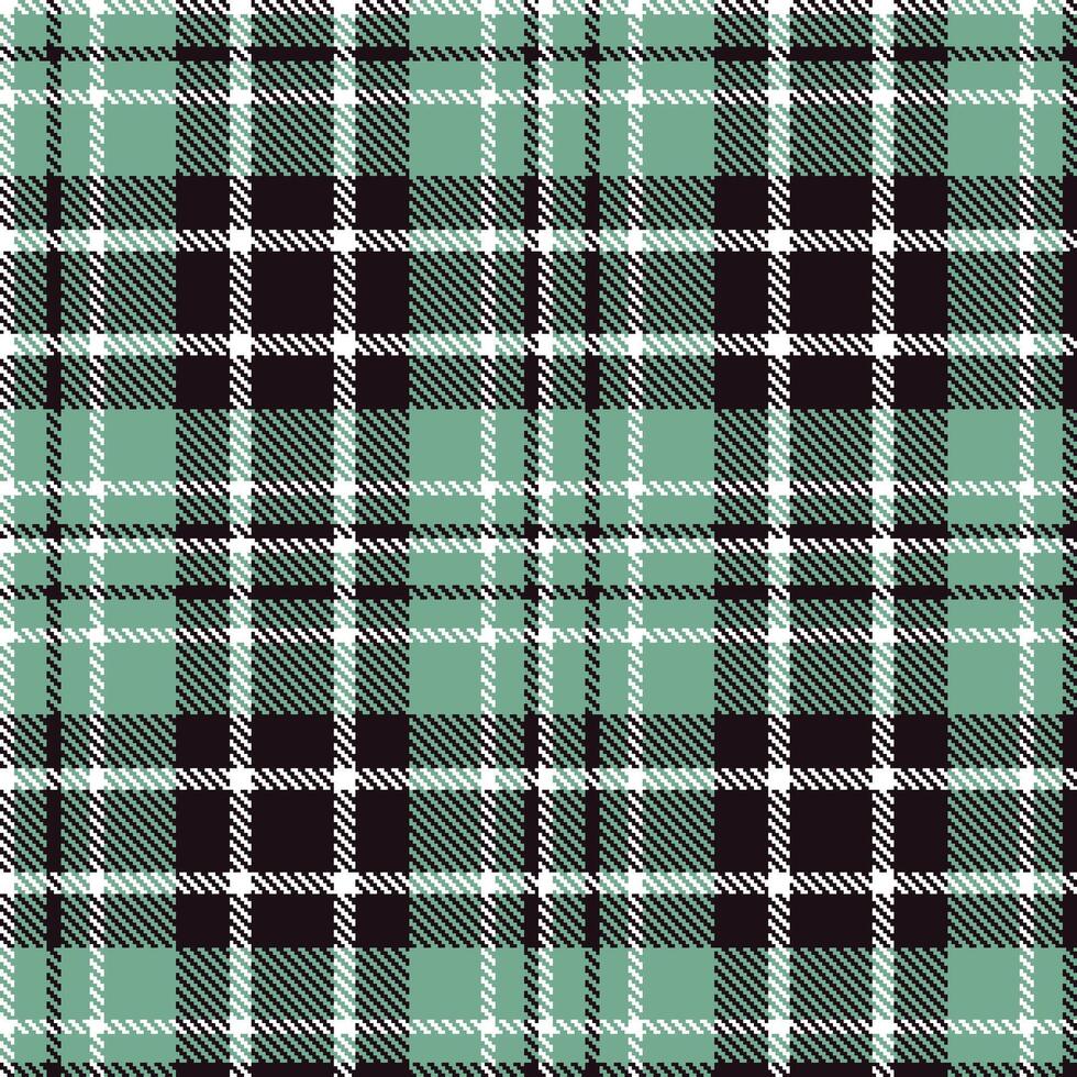 Neon White and Smoky Grey Teal Seamless Tartan Textile Design vector