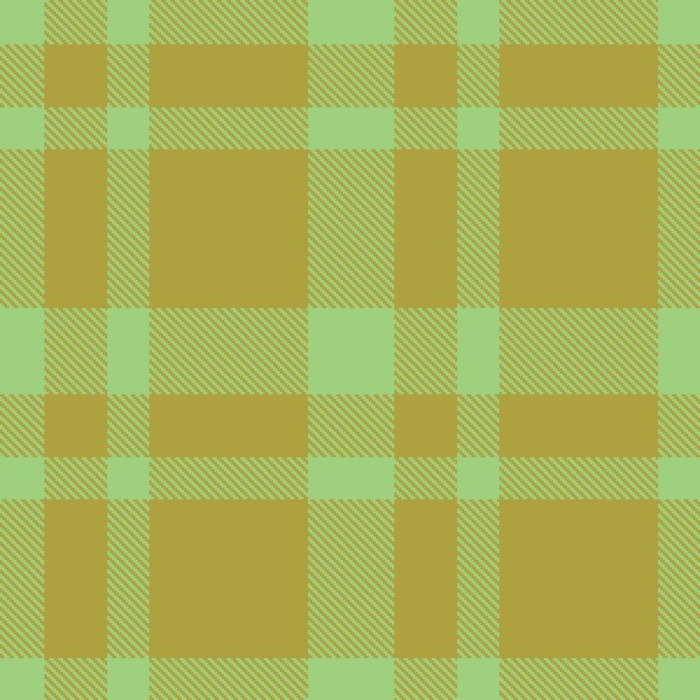 Modern Seamless Tartan in Dusty Pale Light Green tones Textile Design vector
