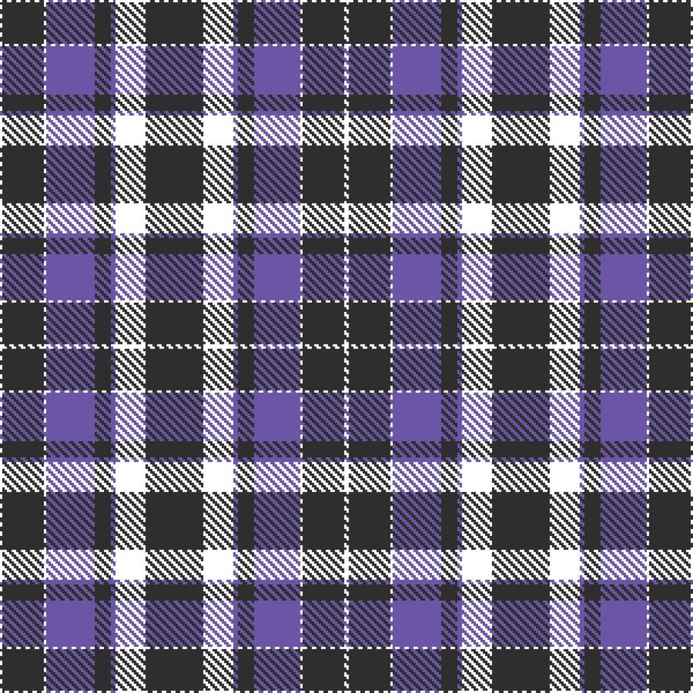 Muted White Seamless Tartan with Warm Dark Grey accents Textile Design vector