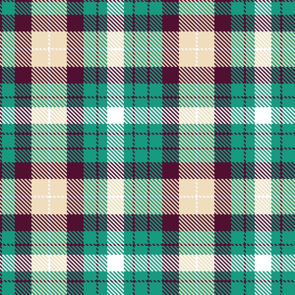 Modern Deep Dark Plum Seamless Tartan Textile Design 2 vector