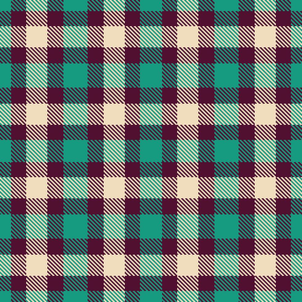 Modern Pale Dark Plum Seamless Tartan Textile Design Variant 2499 vector