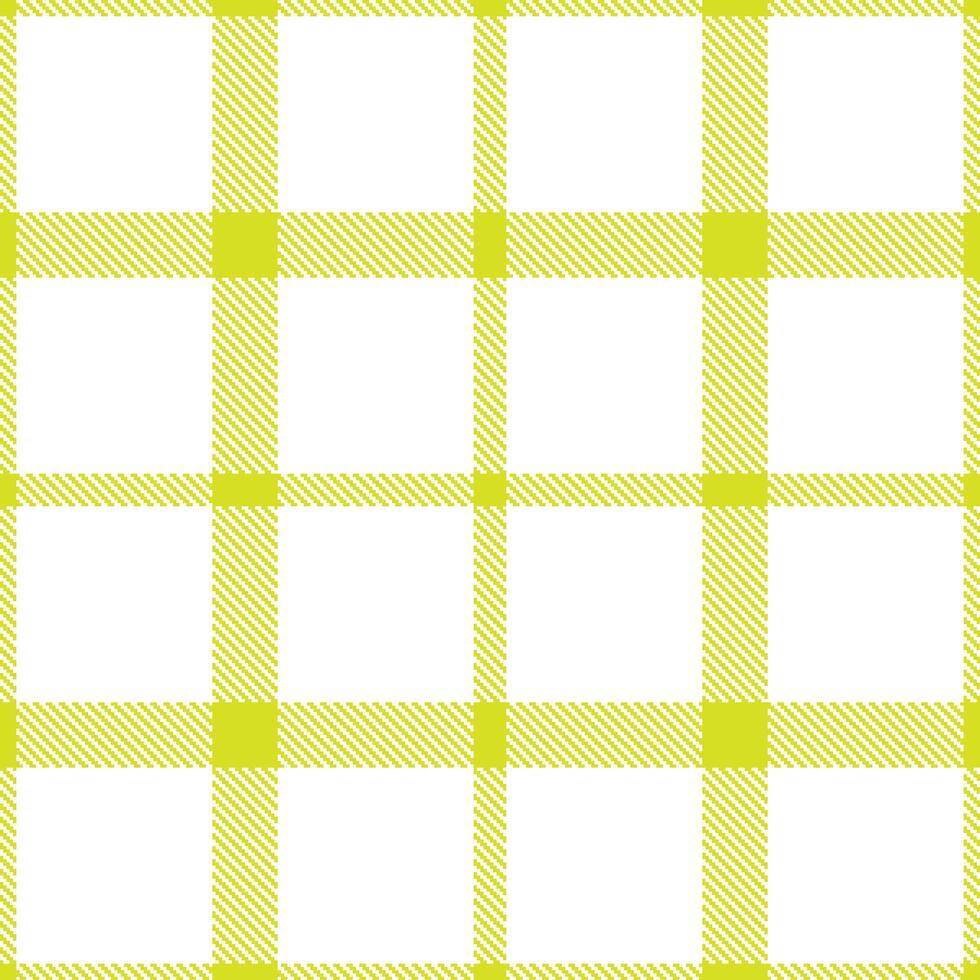 Modern Smoky Lime Yellow Seamless Tartan Textile Design vector