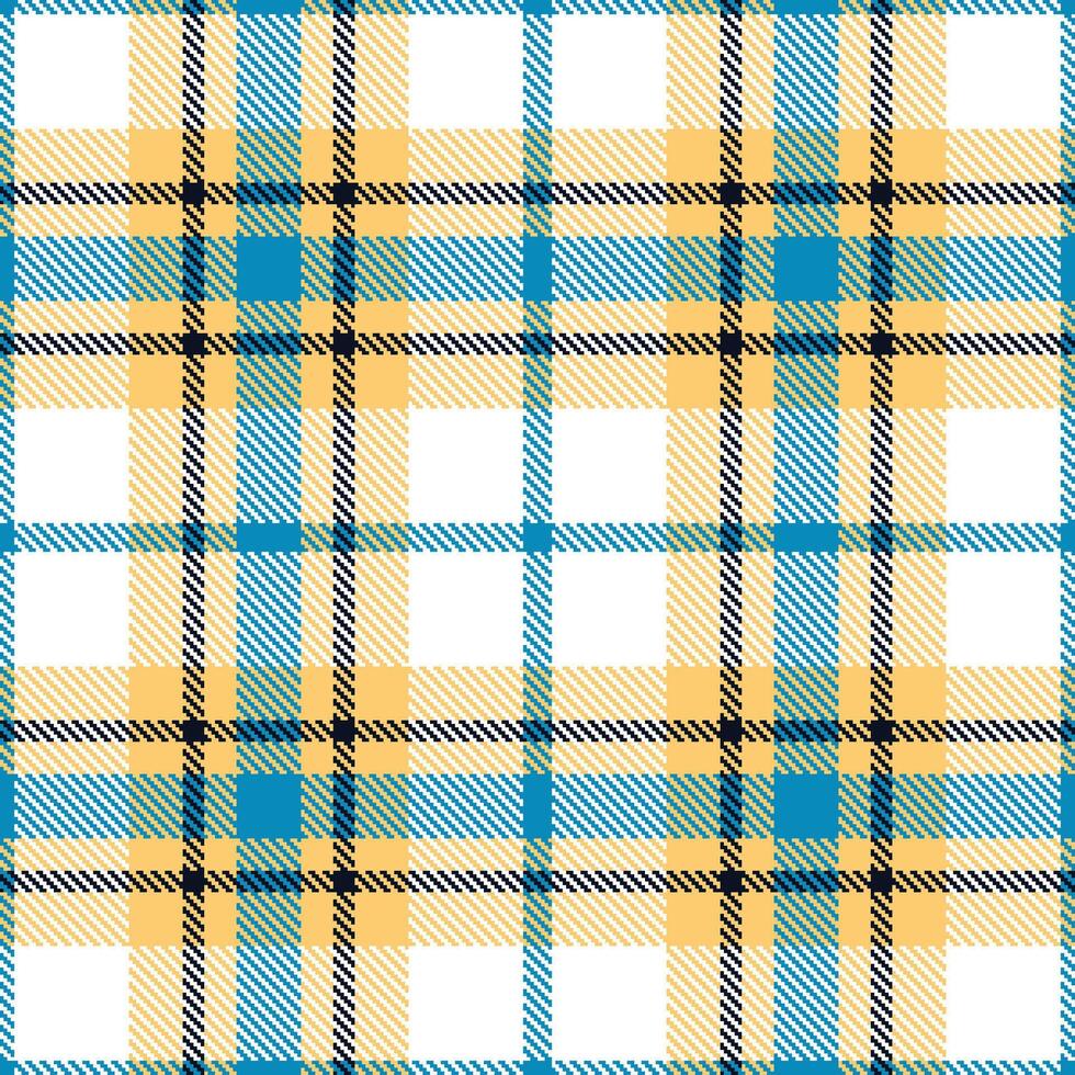 Modern Seamless Tartan in Rich Wheat tones Textile Design vector