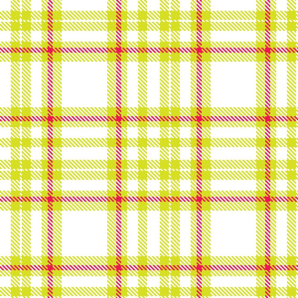 Modern Seamless Tartan in Metallic Lime Yellow tones Textile Design vector