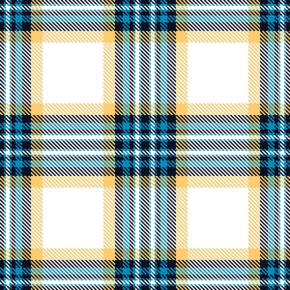 Dusty Nice Blue and Light Dark Seamless Tartan Textile Design vector