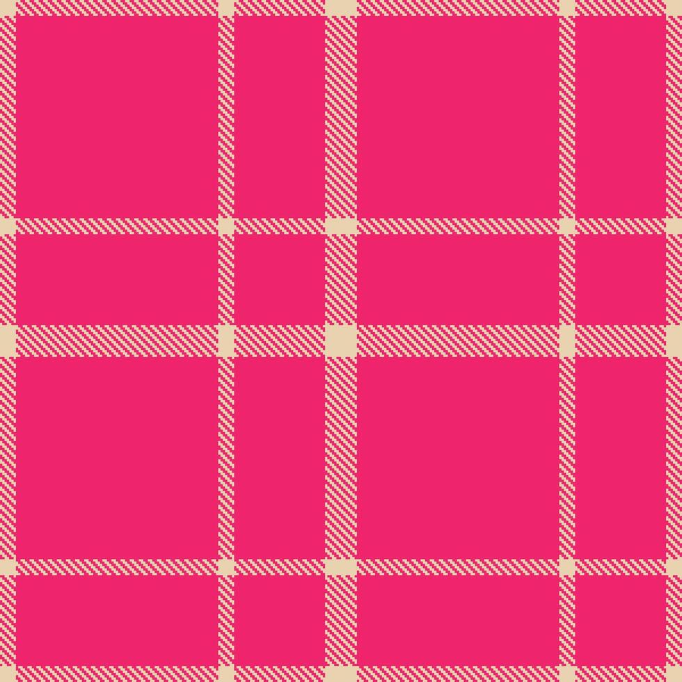 Modern Seamless Tartan in Bright Light Peach tones Textile Design vector