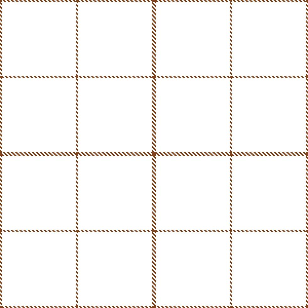 Modern Seamless Tartan in Bright Milk Chocolate tones Textile Design vector
