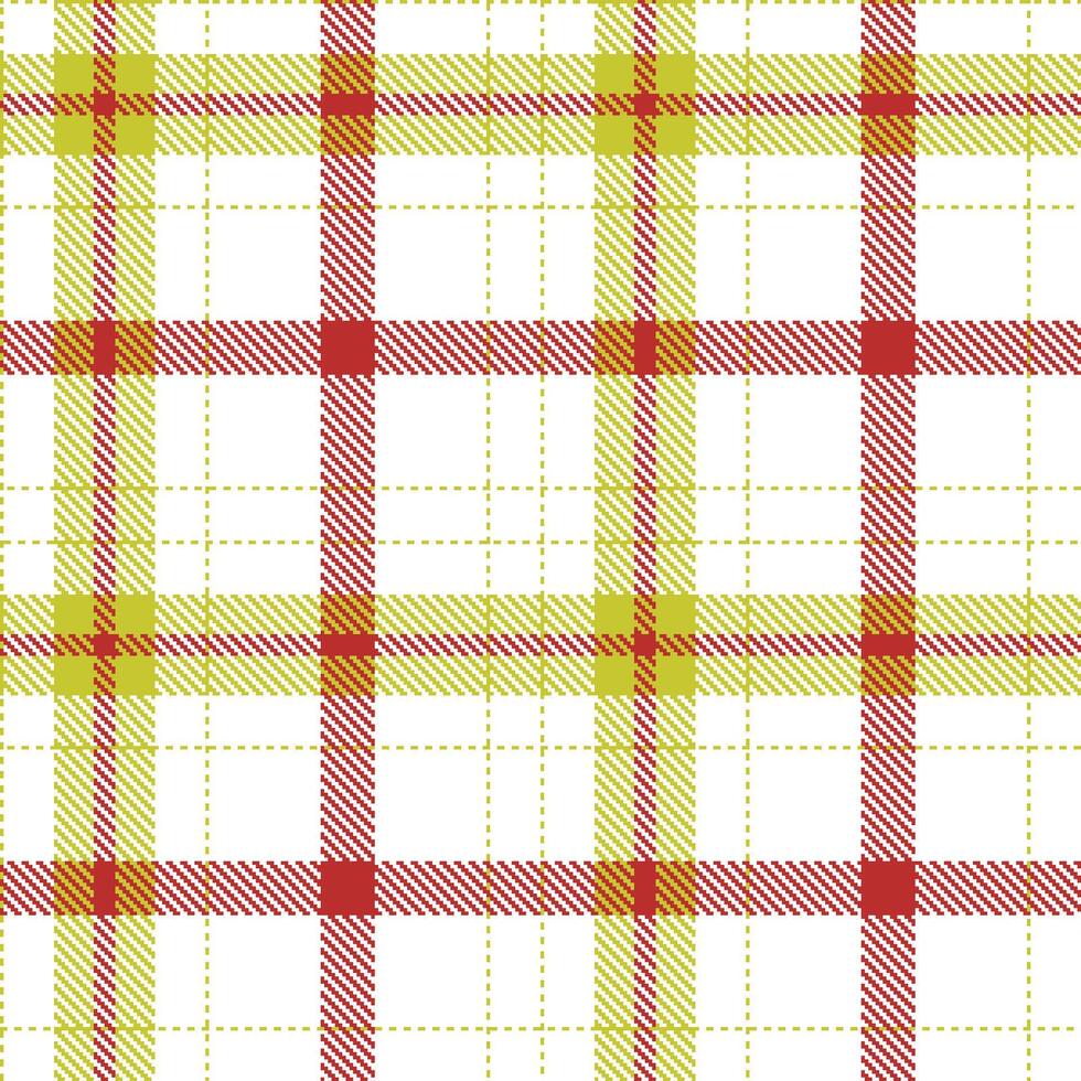 Modern Seamless Tartan in Warm Puke Yellow tones Textile Design vector