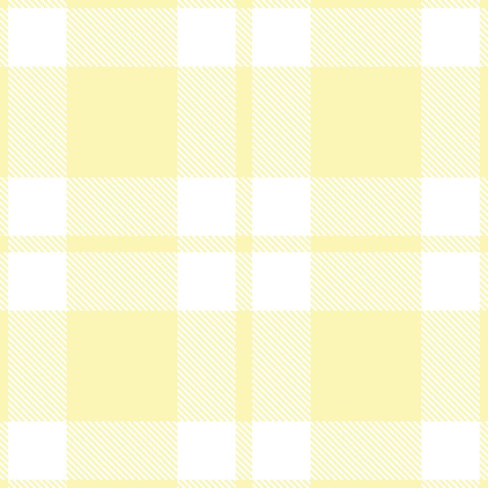 Rich Light Tan Seamless Tartan with Dusty White accents Textile Design vector