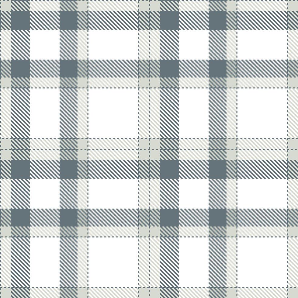 Dark Battleship Grey and Light Light Grey Seamless Tartan Textile Design vector