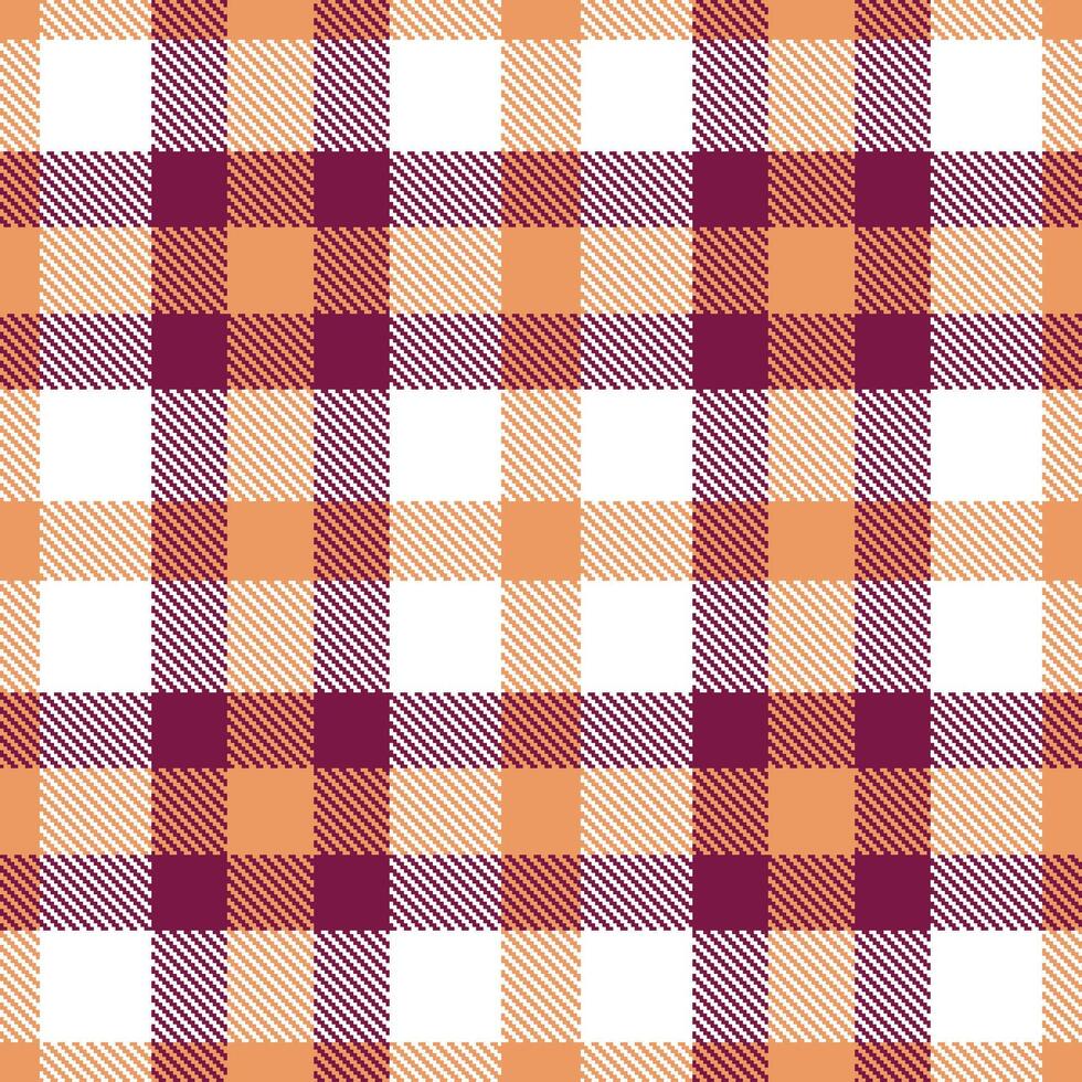 Modern Seamless Tartan in Warm Peach tones Textile Design Variant 2775 vector