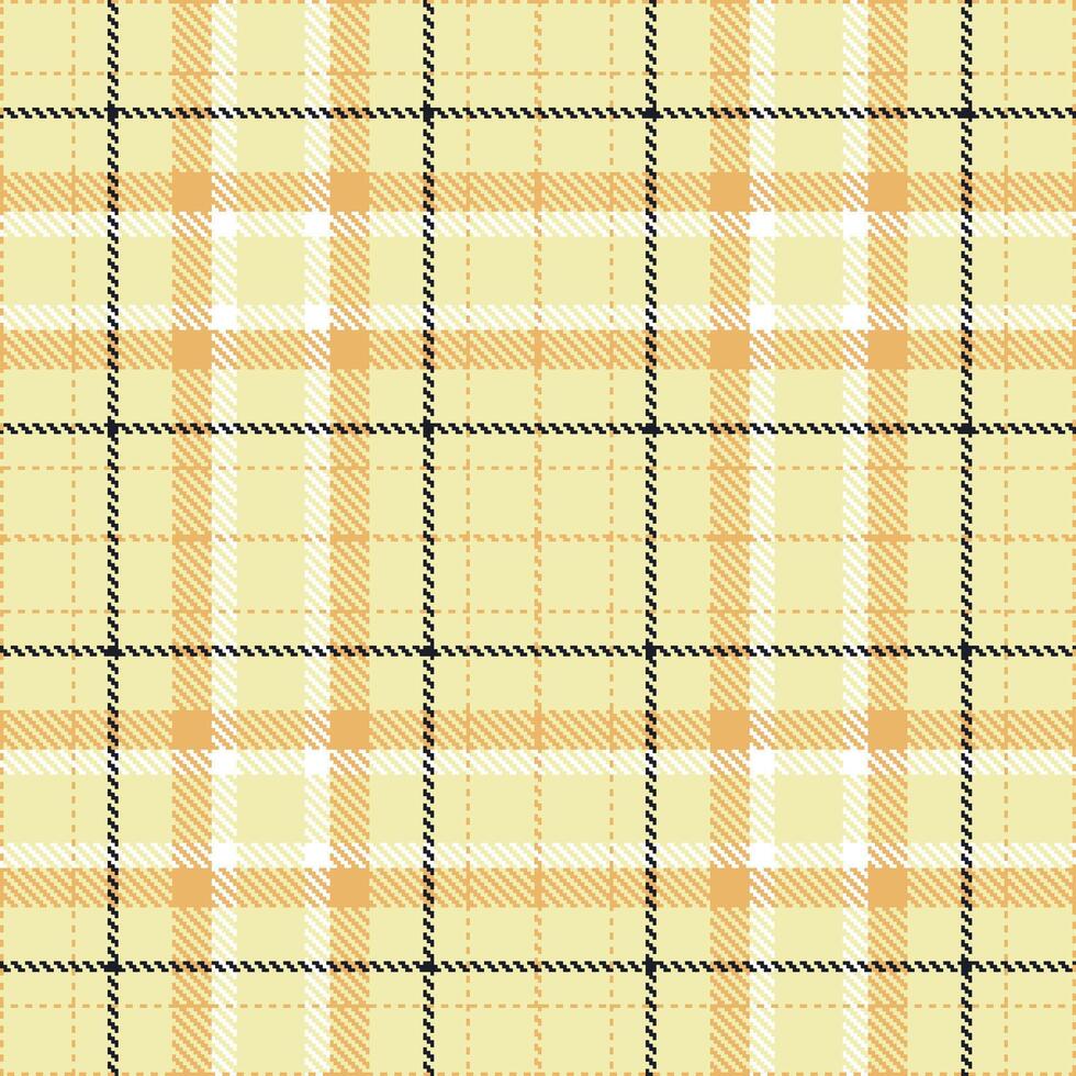 Modern Seamless Tartan in Muted Light Tan tones Textile Design vector