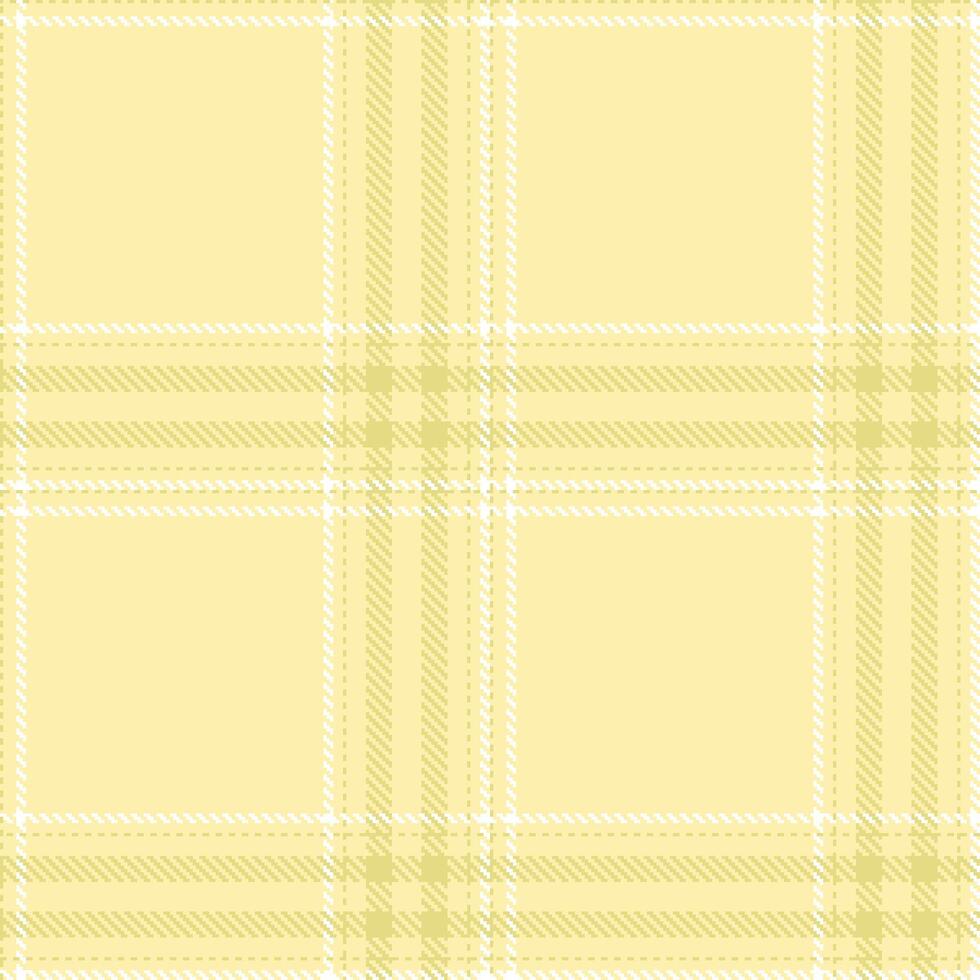 Modern Seamless Tartan in Rich Light Tan tones Textile Design vector