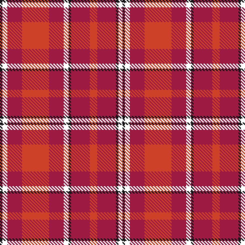 Modern Smoky Cranberry Seamless Tartan Textile Design vector