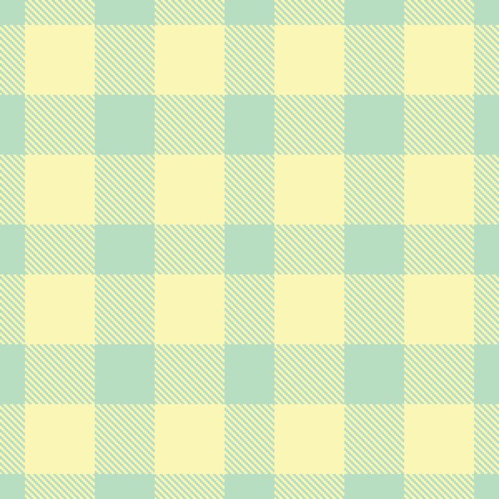 Dark Pale Teal and Warm Light Tan Seamless Tartan Textile Design vector