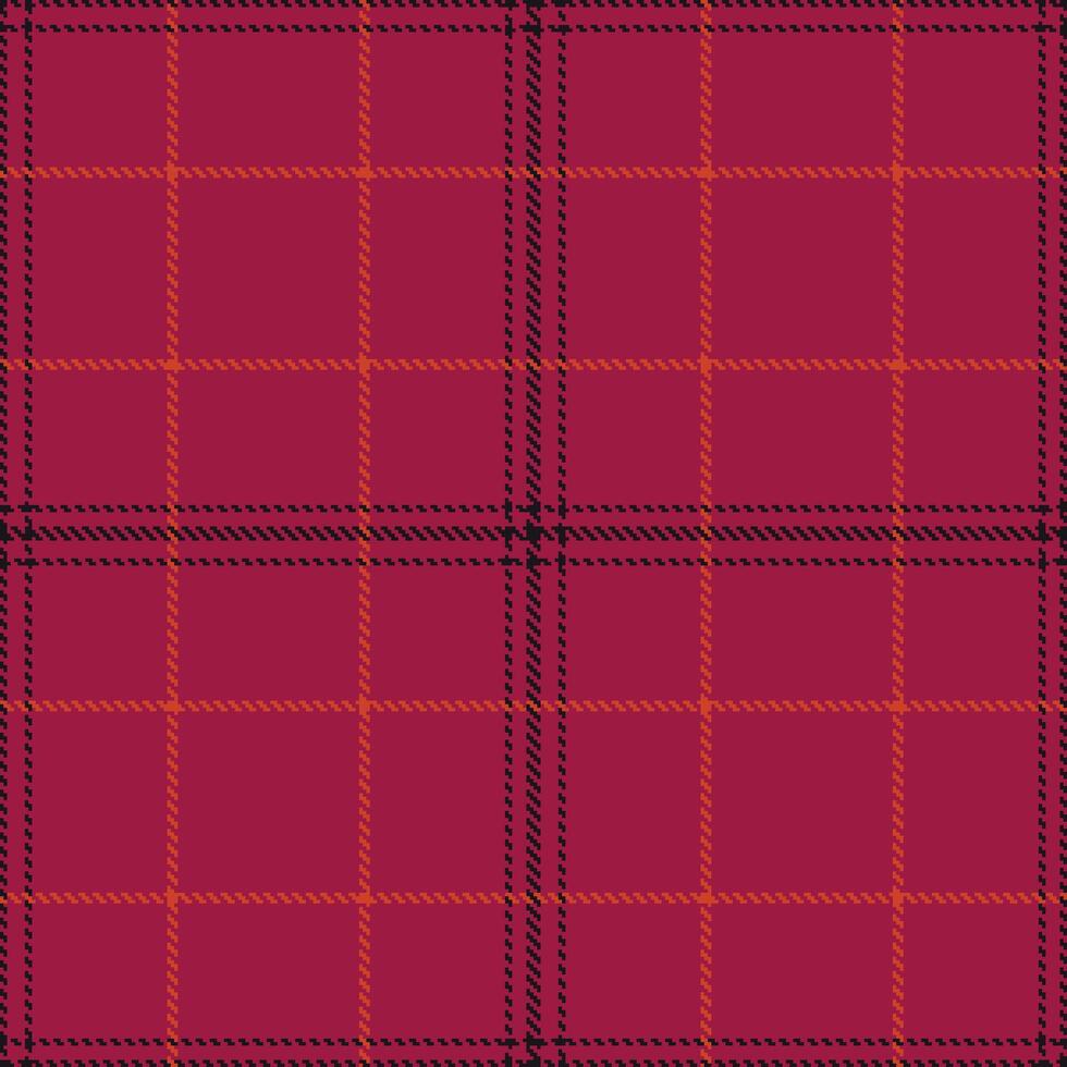 Deep Cranberry and Iridescent Almost Black Seamless Tartan Textile Design vector