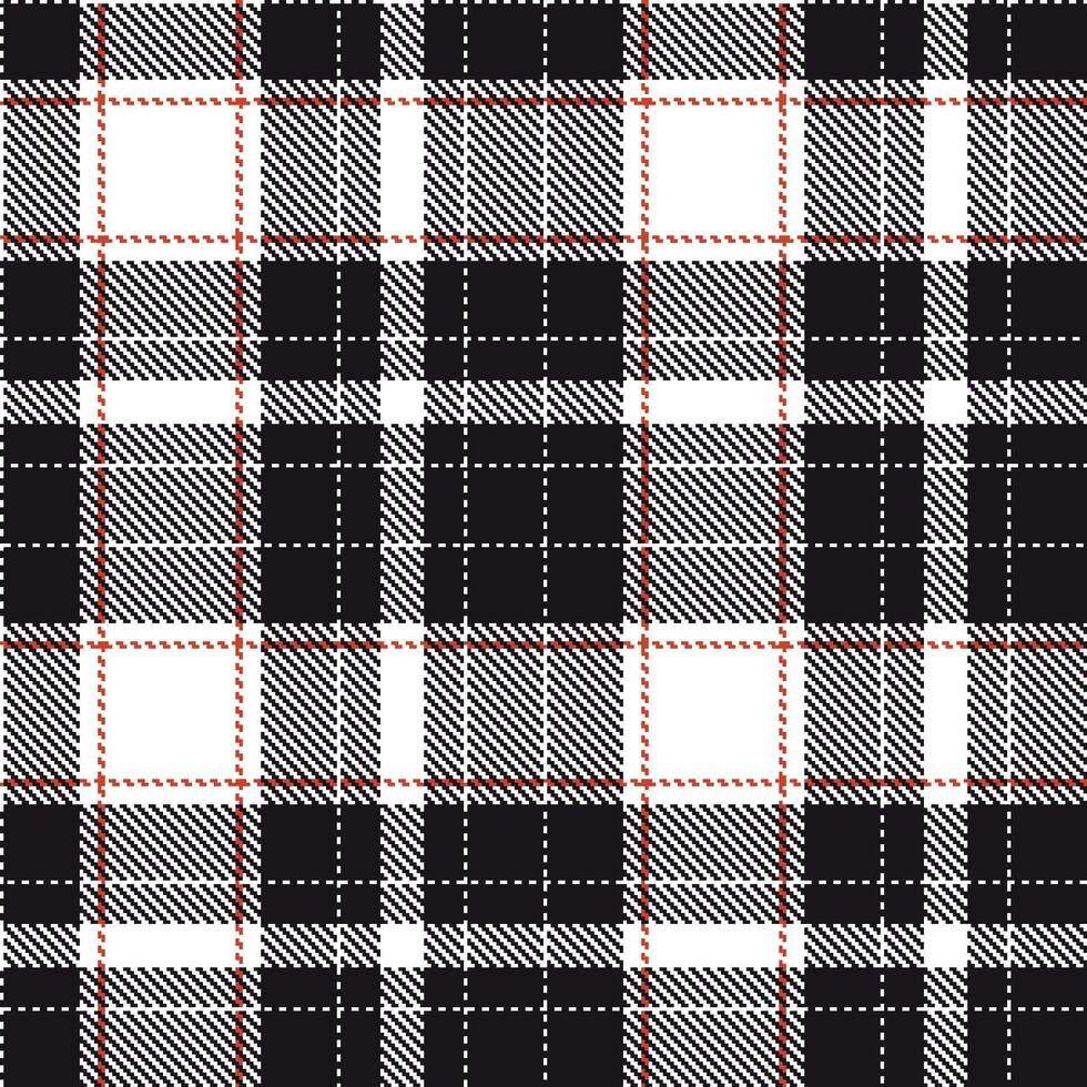 Iridescent White and Warm Almost Black Seamless Tartan Textile Design vector