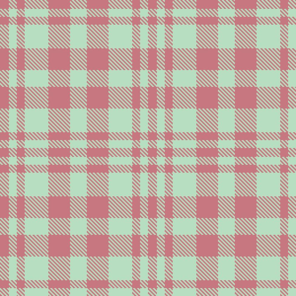Modern Seamless Tartan in Deep Dirty Pink tones Textile Design vector