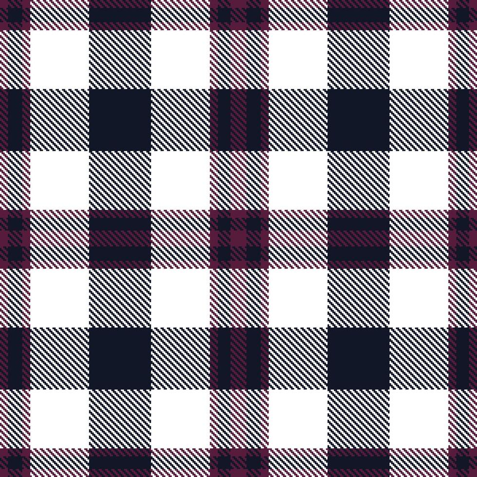 Pastel Plum and Dusty Dark Seamless Tartan Textile Design vector
