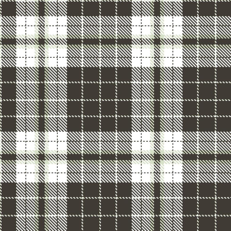 Modern Rich White Seamless Tartan Textile Design Variant 2970 vector