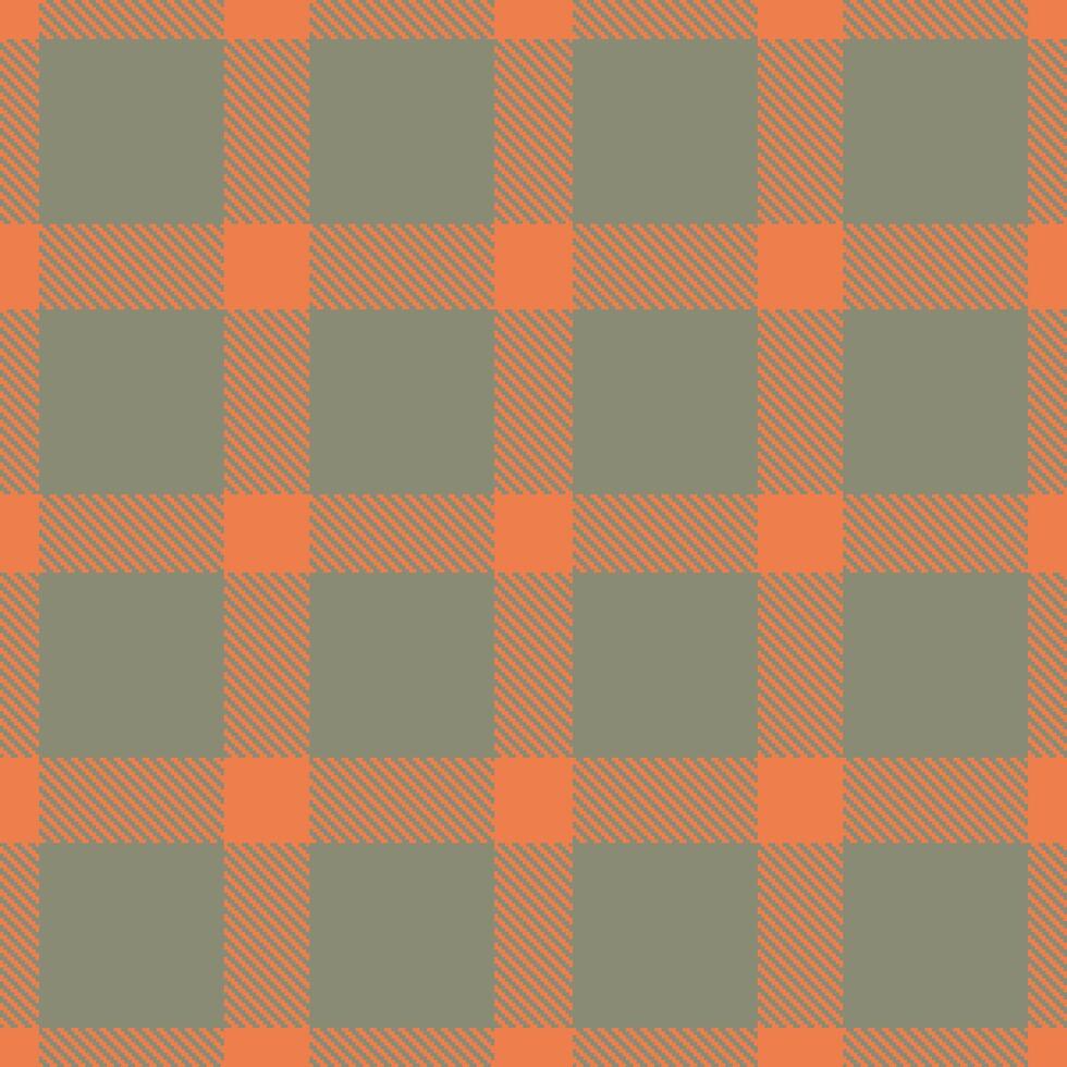 Modern Pale Orangish Seamless Tartan Textile Design vector