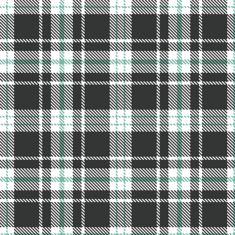 Modern Seamless Tartan in Metallic White tones Textile Design 2 vector